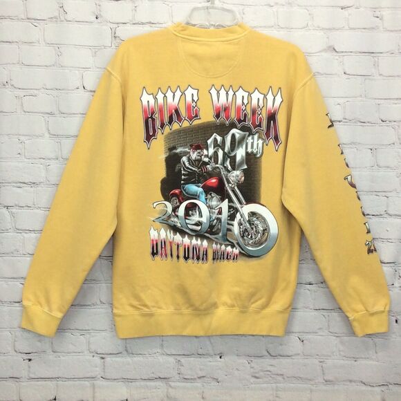 Bike Week 2010 Anvil Sweatshirt Men's M Daytona Beach Bulldog Cigar Motorcycles - Picture 7 of 9